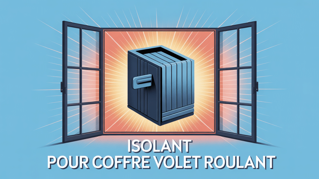 illustration isolant pour coffre volet roulant autour fenêtre