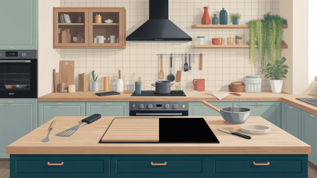 Renover plan de travail stratifié moitié rénové moitié vieilli avec outils