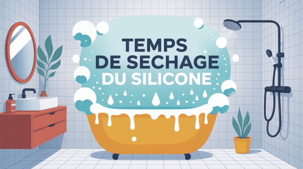 temps de sechage silicone joint salle de bains moderne