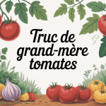 truc de grand-mère pour avoir de belles tomates illustration potager