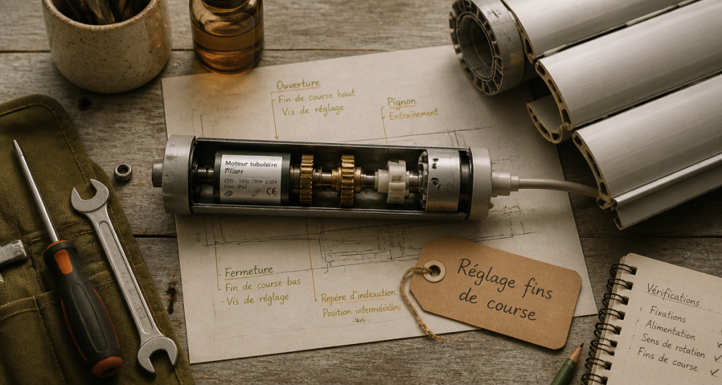 comment régler un volet roulant moteur et outils