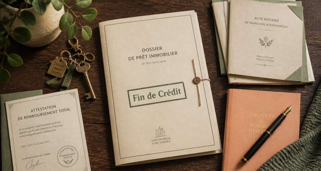 j ai fini de payer mon credit immobilier dossier et clé