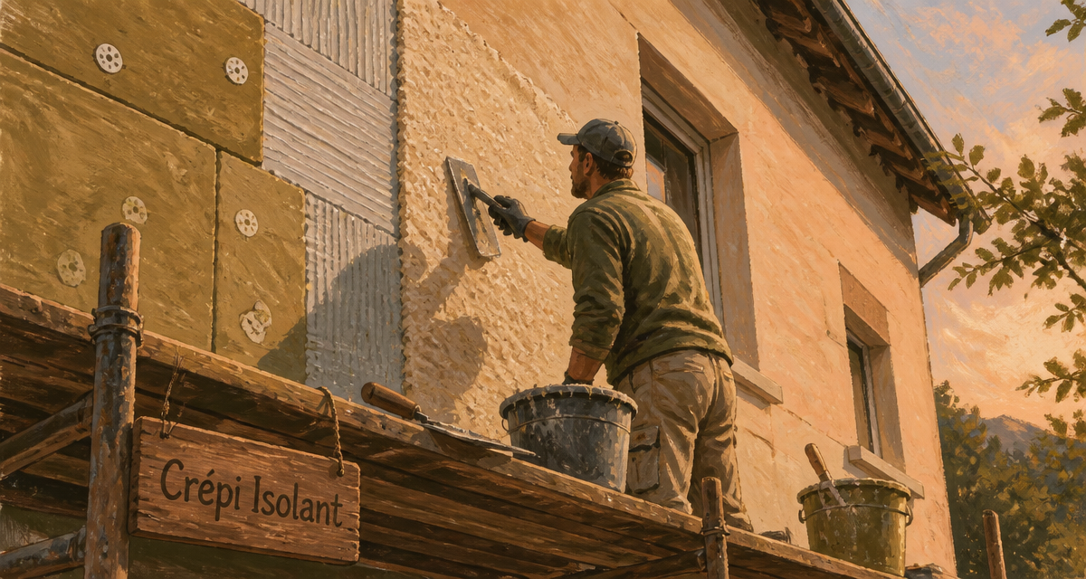 crepi isolant applique facade maison