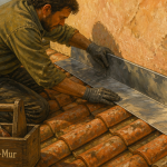 etancheite d'un toit contre un mur artisan pose solin zinc