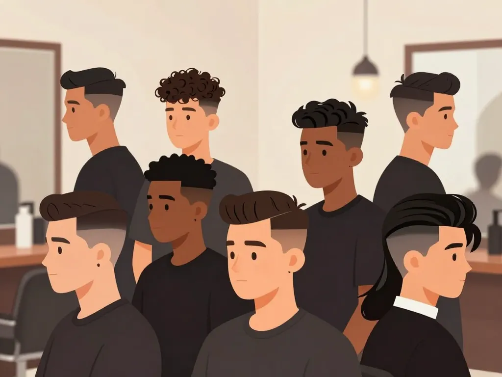 Panorama coupes tendance homme variées