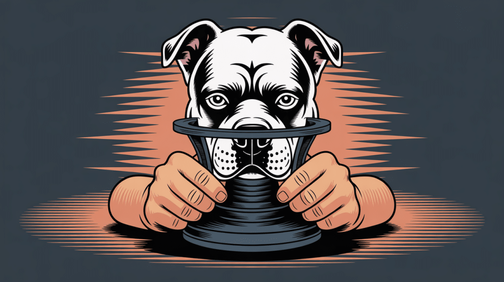 Illustration centrale rasoir pitbull avis avec design moderne