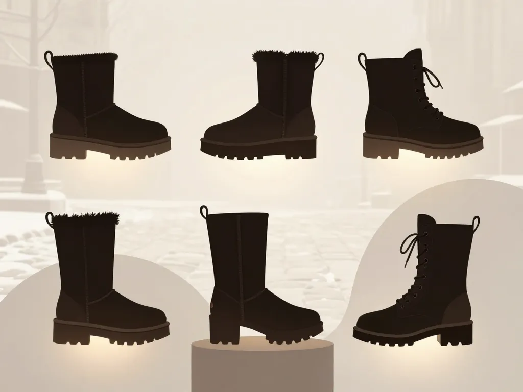 modèles ugg le marais stylisés ambiance hivernale