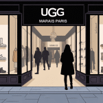 illustration ugg le marais paris ambiance chic hiver