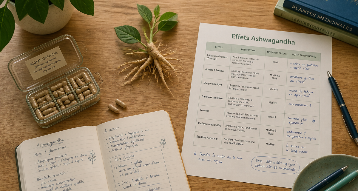 ashwagandha effet au bout de combien de temps gélules racine carnet