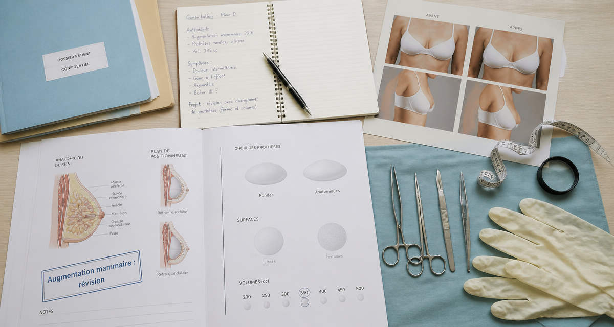 augmentation mammaire ratée consultation correction