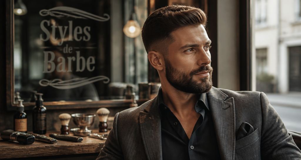 barbe style homme moderne en barber shop
