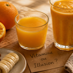 Petit déjeuner sain avec jus d orange le matin, fruits et amandes