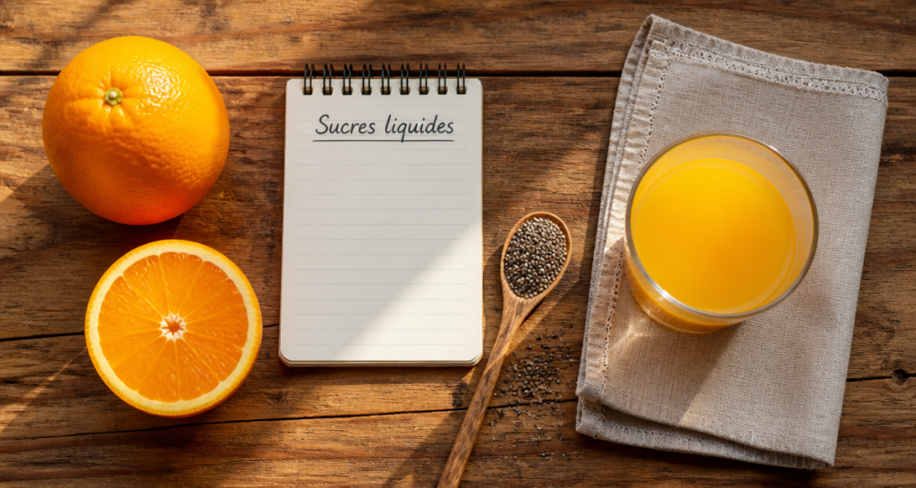 jus d orange le matin fait grossir verre et orange
