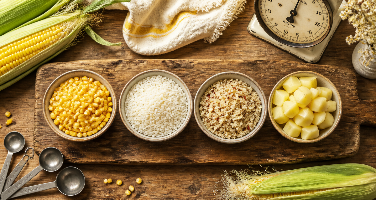 le maïs fait il grossir bol de maïs et aliments comparés