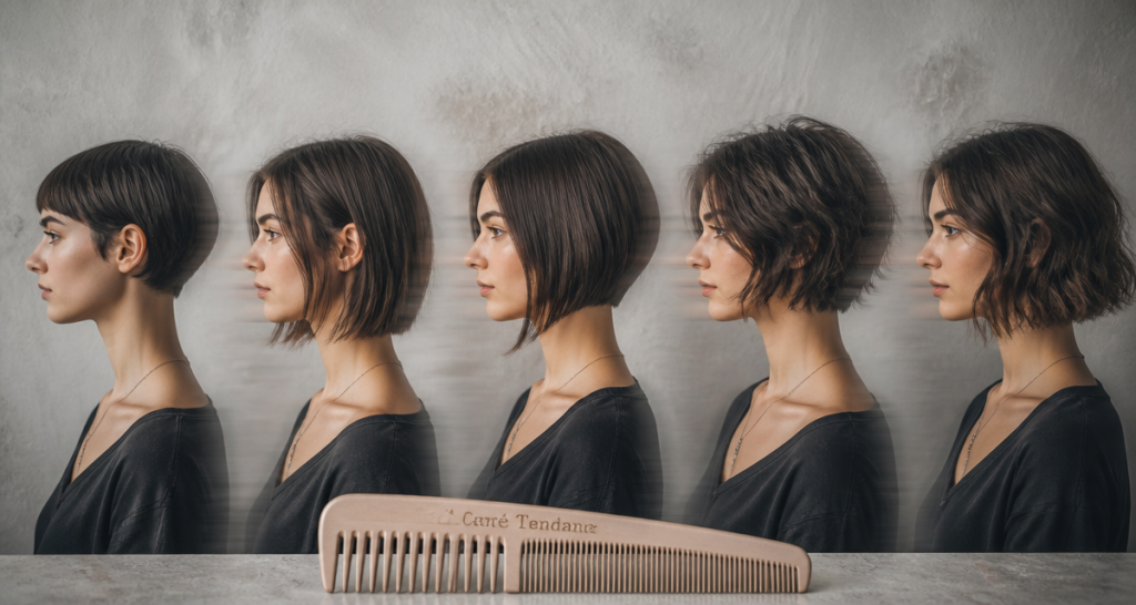 tendance coupe carré femme cheveux fins volumineux