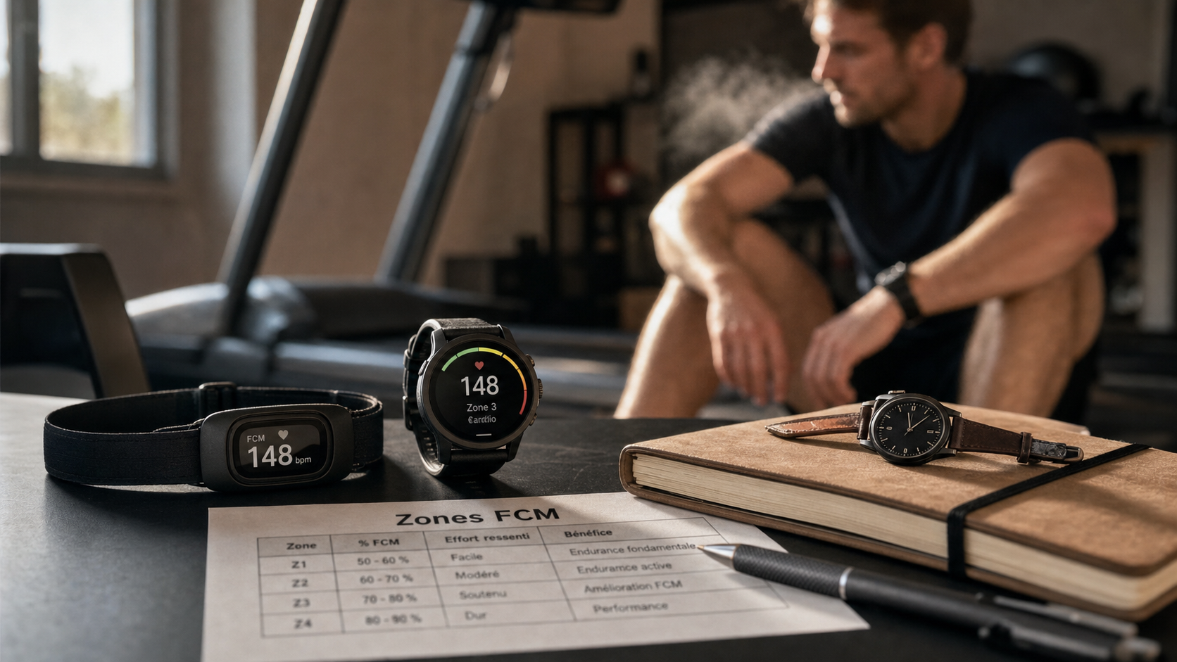 Calculer la frequence cardiaque avec montre et zones d’effort FCM