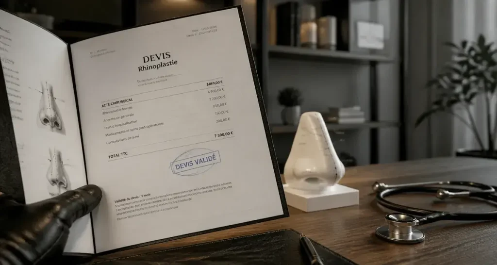 Chirurgie esthétique nez tarif : devis rhinoplastie et prix 4 000 à 18 000 €