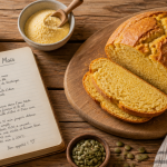 Pain au mais bon pour la sante tranche et farine