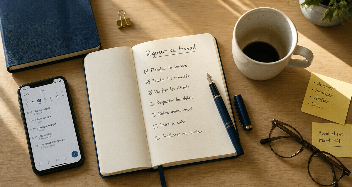 rigueur dans le travail bureau organisé checklist