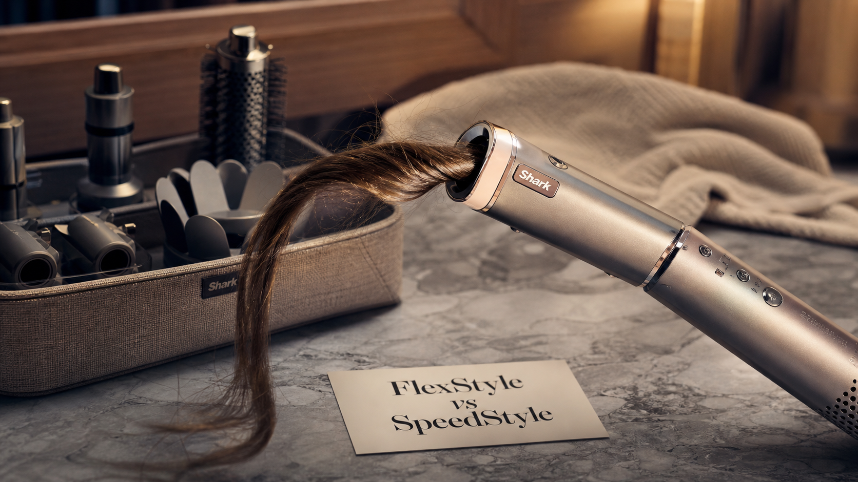 Sèche-cheveux shark avis FlexStyle, embout RapidGloss, cheveux brillants