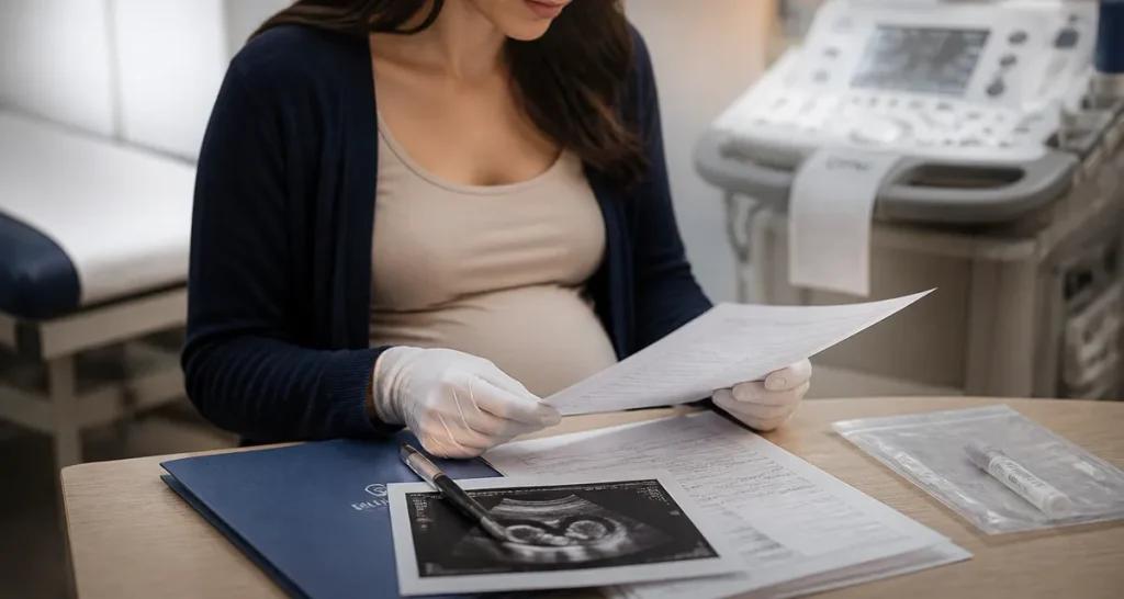 Photo tests sexe bebe DPNI et échographie médicale