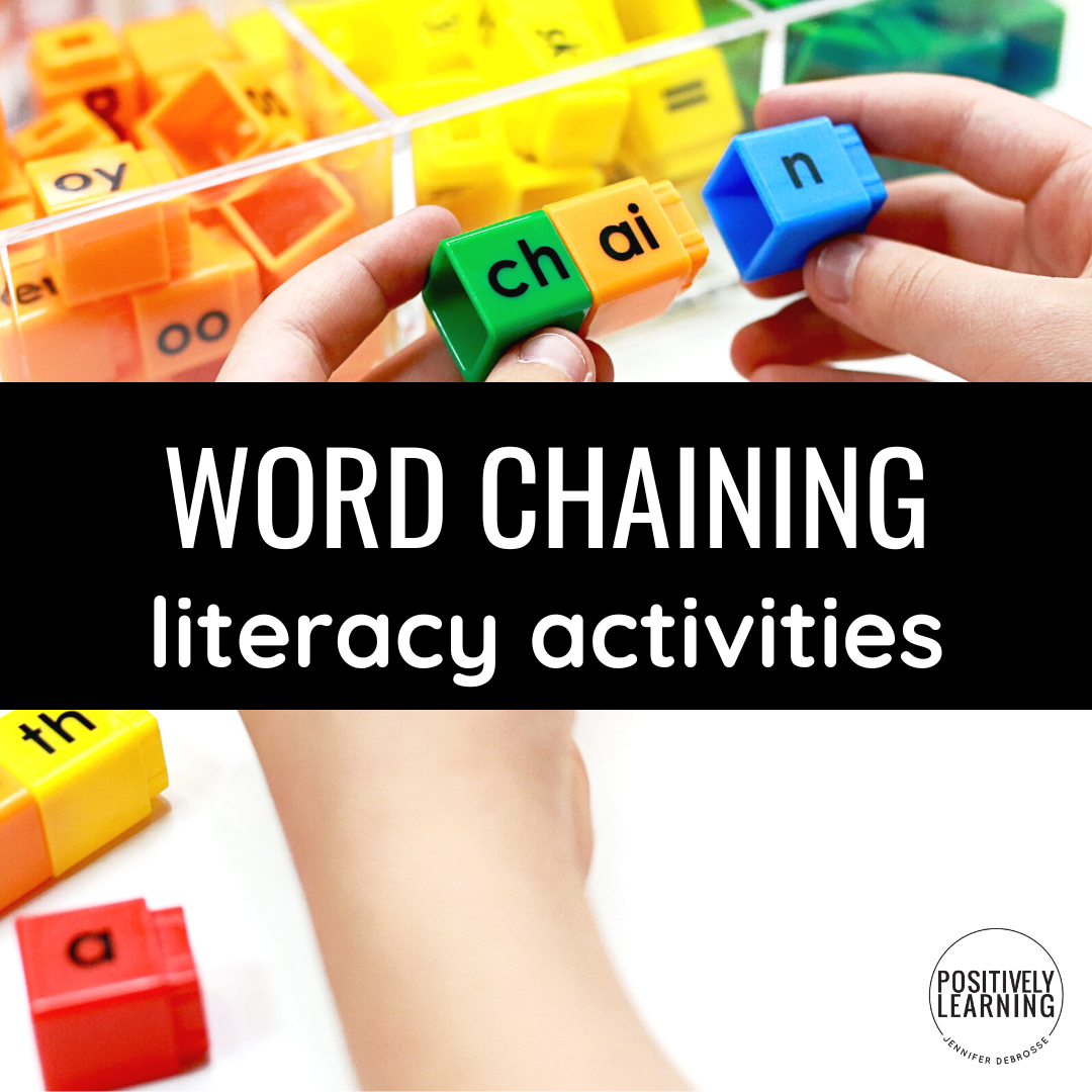 Word Chaining activities for small groups and centers