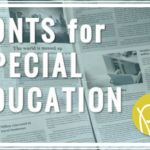 Special Education Fonts
