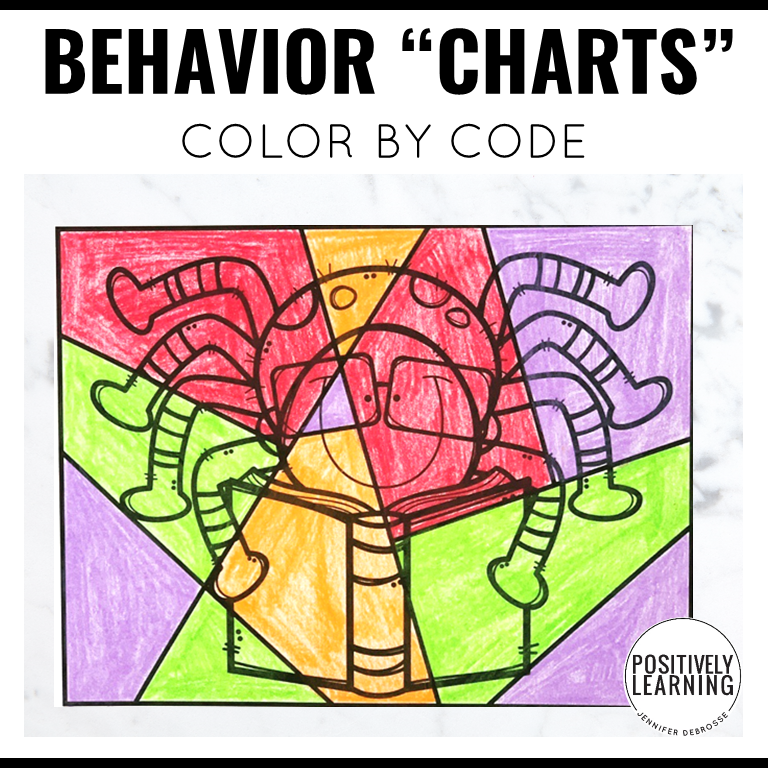 Positive Behavior Color by Code Charts