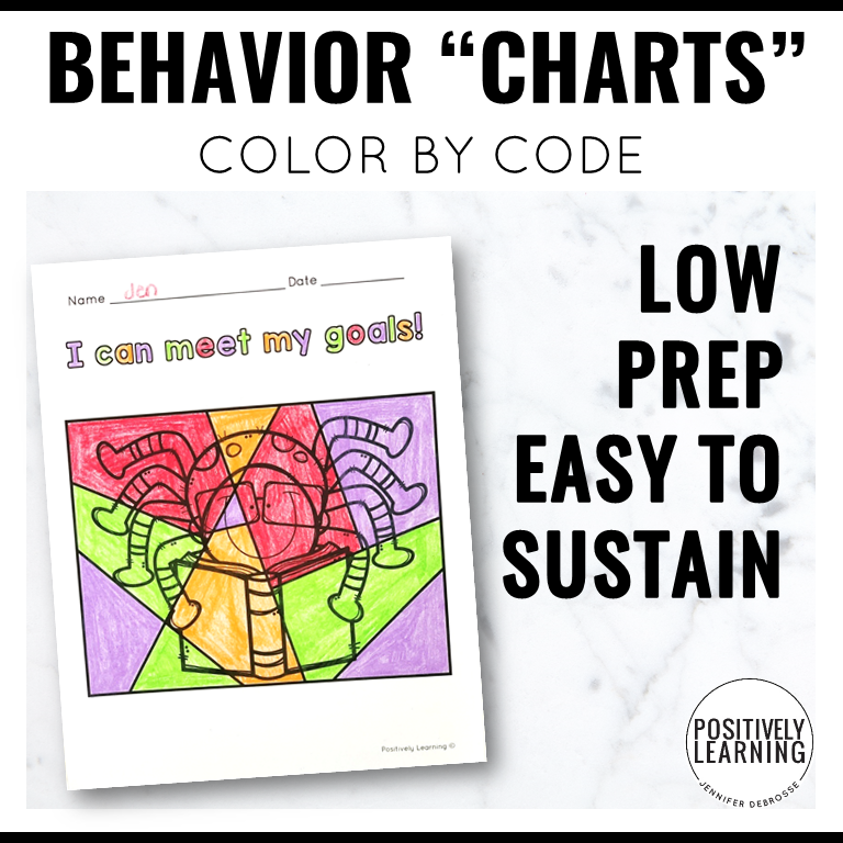 Positive Behavior Color by Code Charts - Image 2