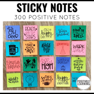 Positive Sticky Notes