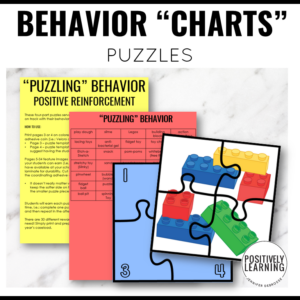 Positive Behavior Puzzle Charts