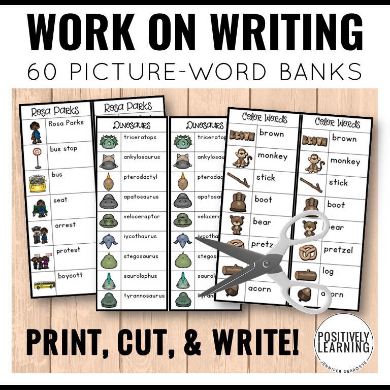 Writing Lists for K-1