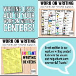 Writing Center Lists