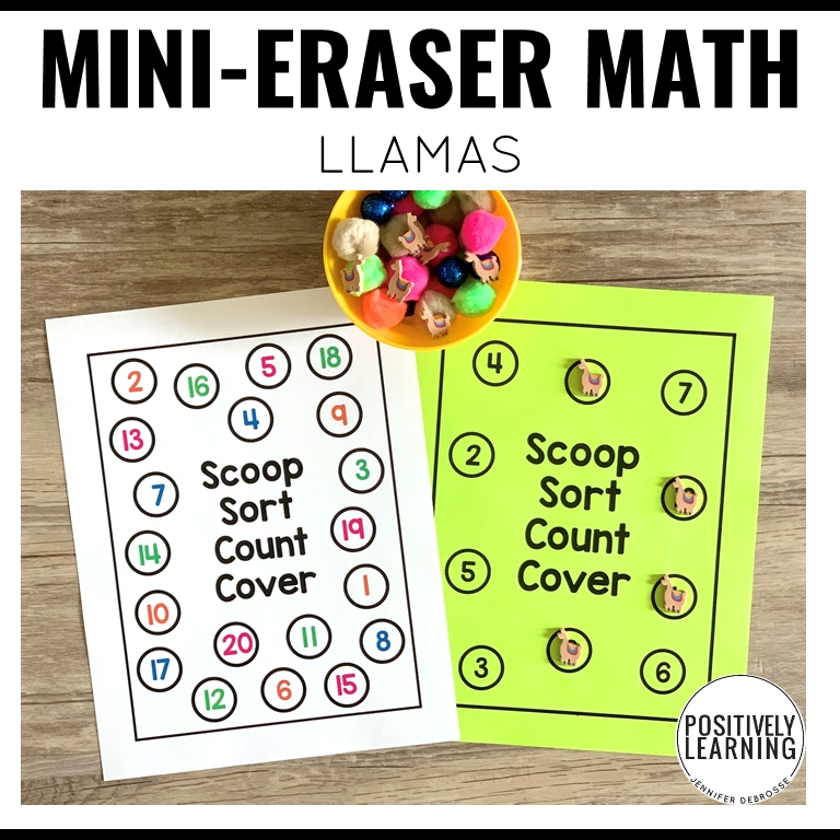 Mini Eraser Math Llamas - Image 4