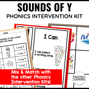 Sounds of Y Phonics Activities