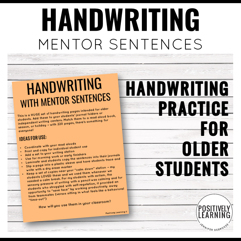 Handwriting with Mentor Sentences - Image 5