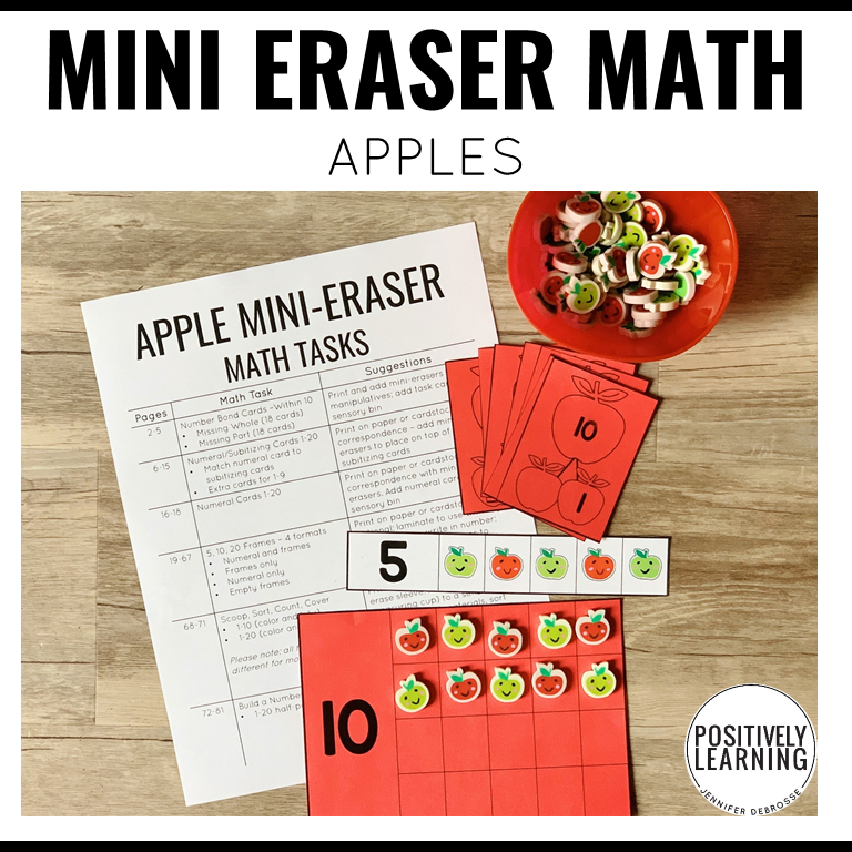 Mini Eraser Math Apples - Image 4