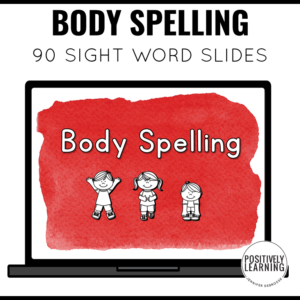 Body Spelling Sight Words