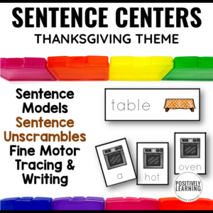 Thanksgiving Writing Centers