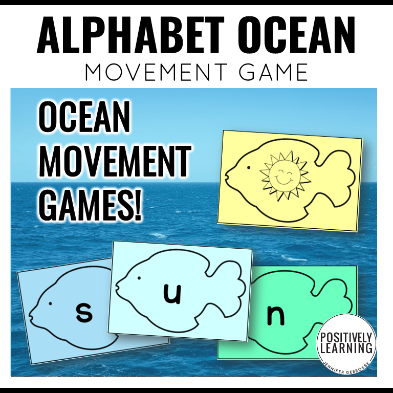 Alphabet Movement Activities - students will "swim" around the room while learning!