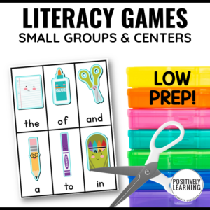 Back to School Literacy Games