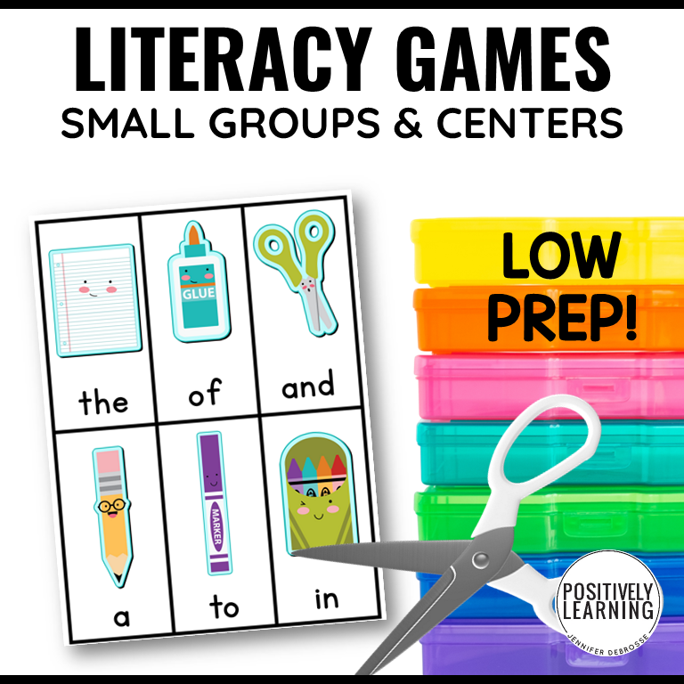 Back to School Literacy Games