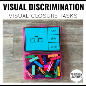 Visual Closure Tasks