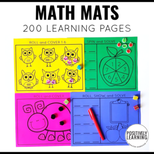 Math Mats for the Year