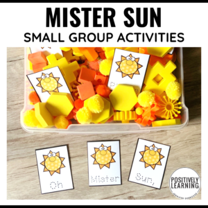 Mister Sun Literacy Centers