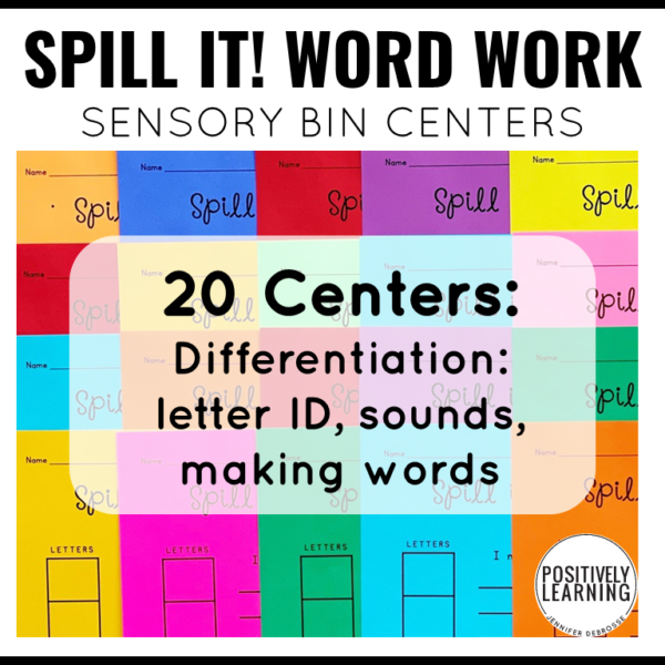 Spill It Word Work Centers - Image 2