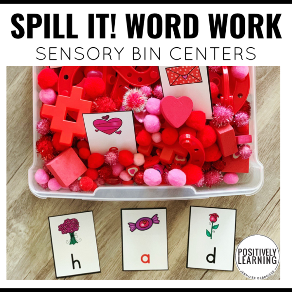 Spill It Word Work Centers