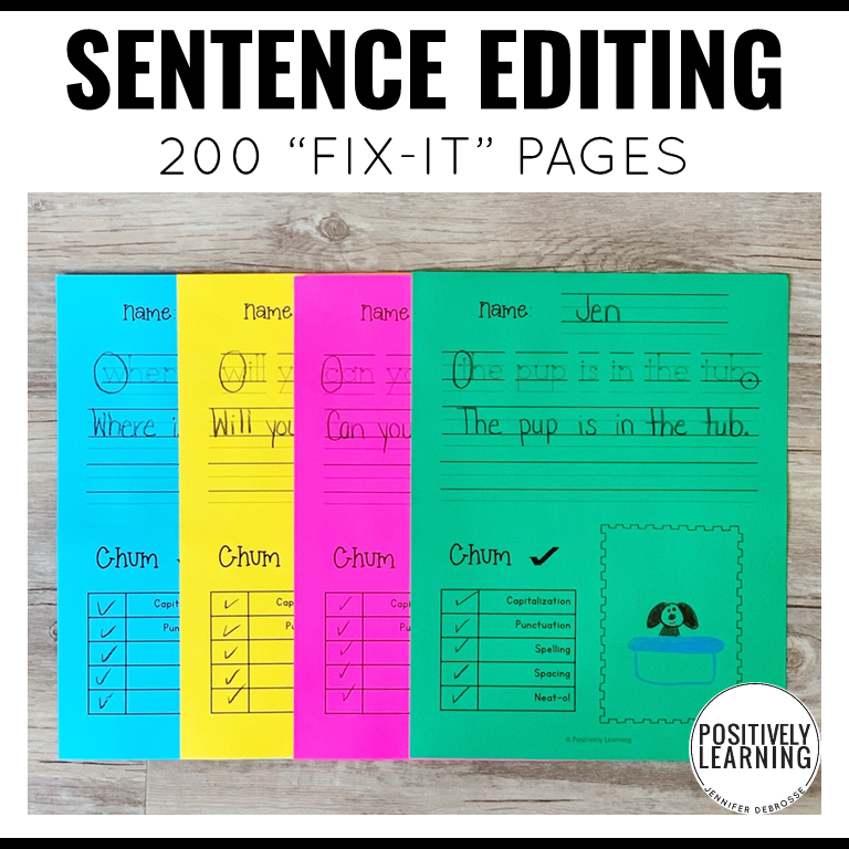 Sentence Editing Pages - Image 2