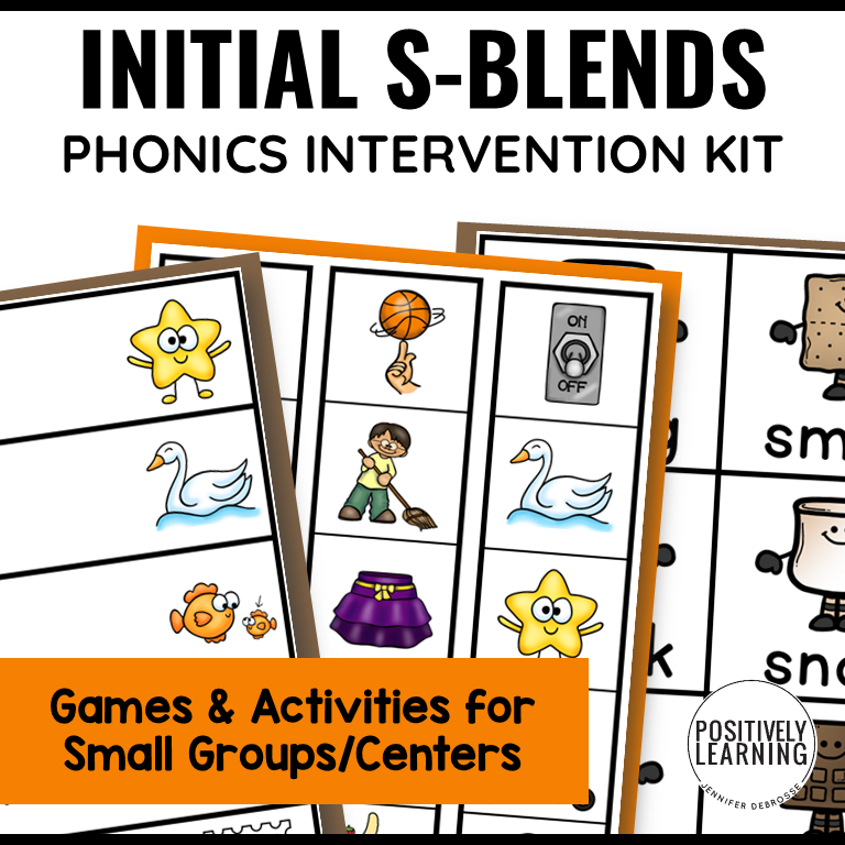 S-Blends Phonics Activities