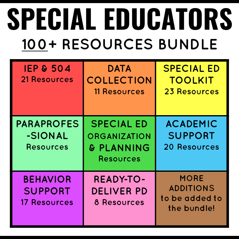 Special Educators Resource Bundle - Positively Learning